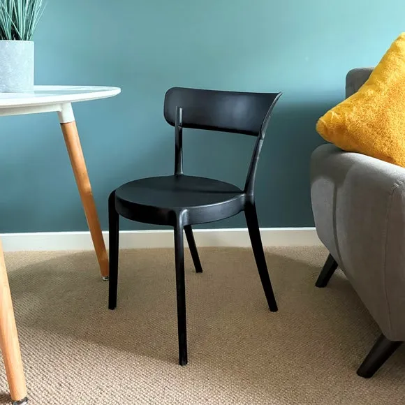 Fusion Living Plastic Bistro Dining Chair