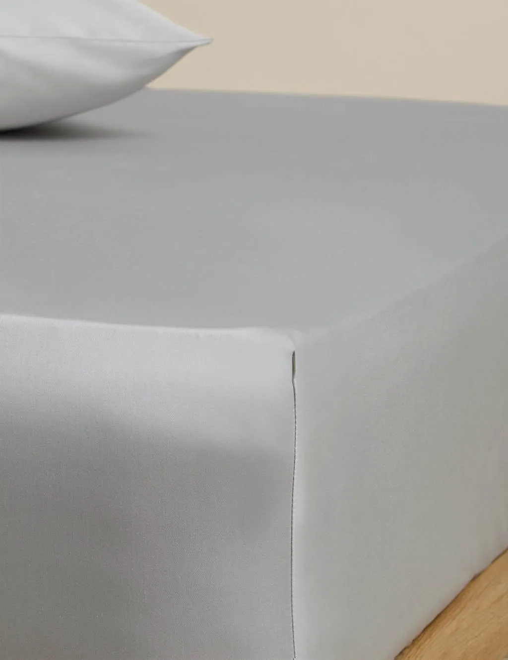 M&S Egyptian Cotton 230 Thread Count Silky Deep Fitted Sheet Dove