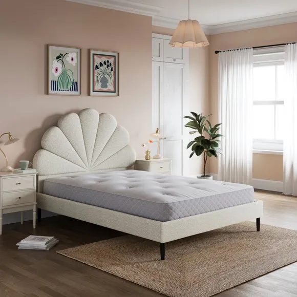 Boucle Petal Bed Frame 2