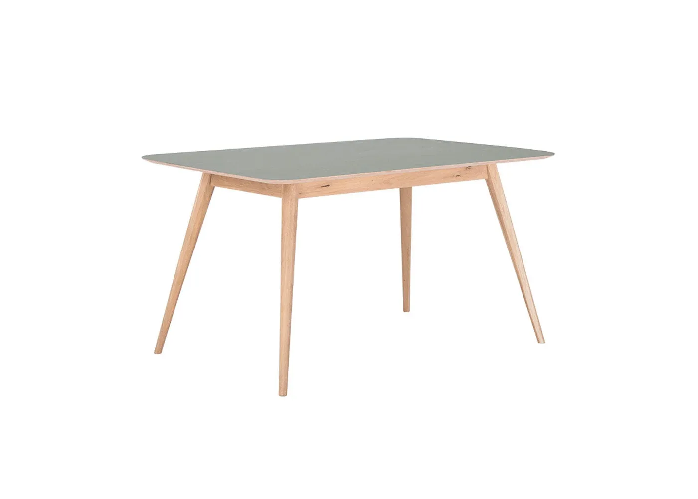 Gazzda Stafa Table Dark Olive Linoleum 140x90x75cm 1