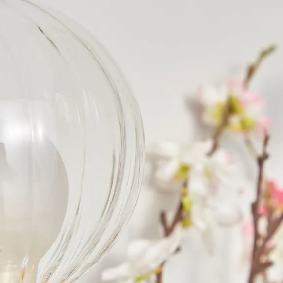 Leirah Ribbed 2 Light Wall Light 4