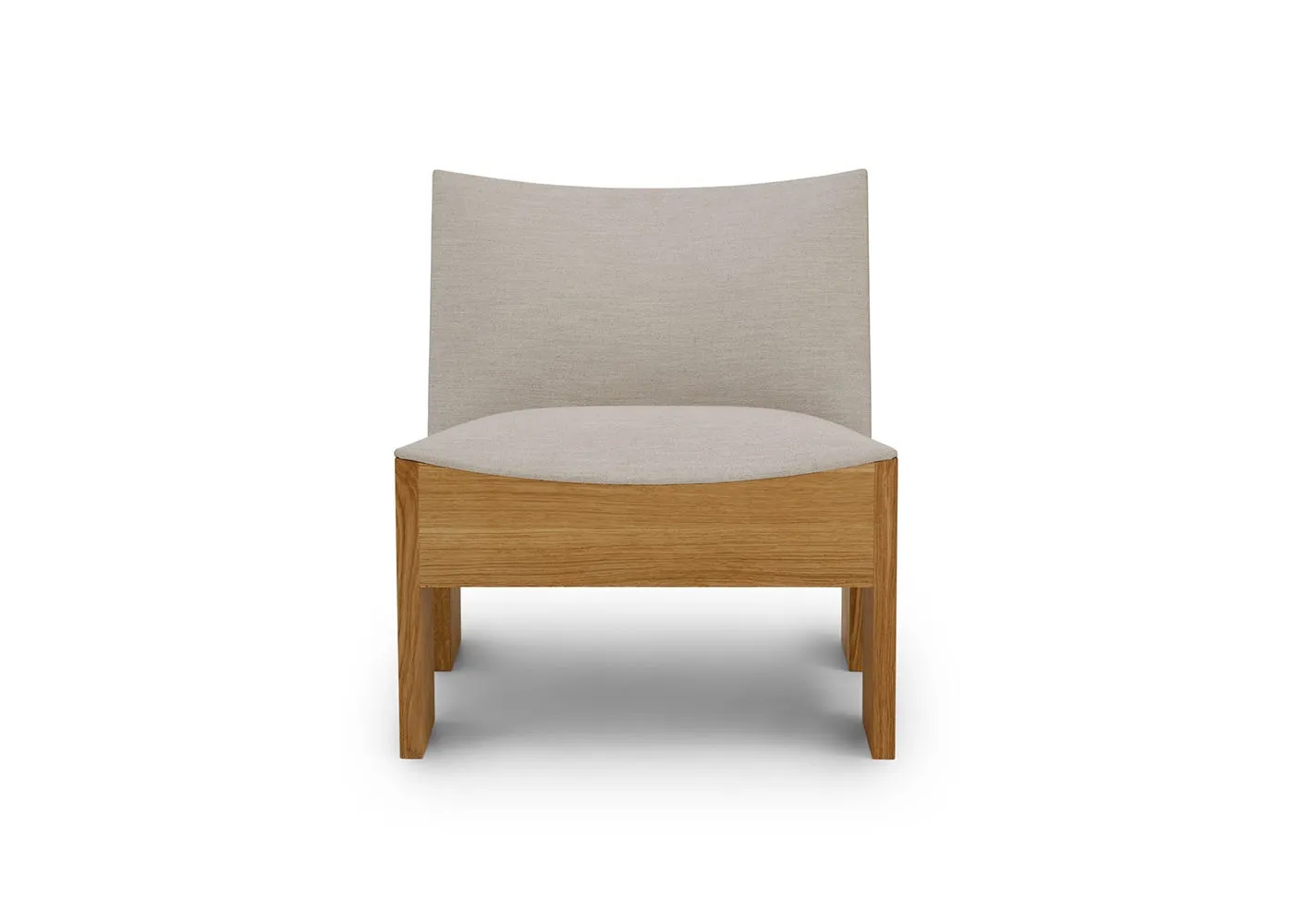 New Works Tenon Lounge Chair Natural Oak Ruskin 010 Noir