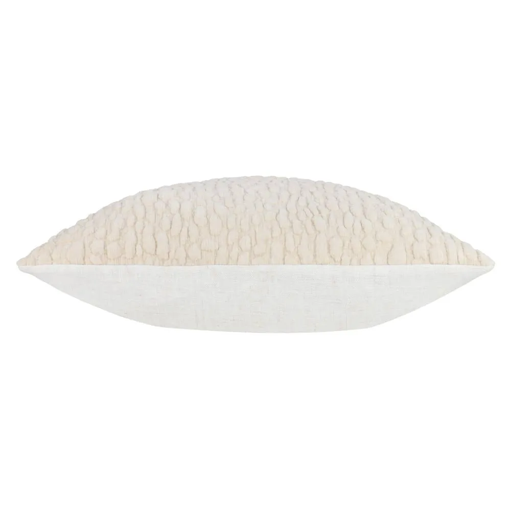 Yard Pebble Textured Chenille Cushion in Natural 4