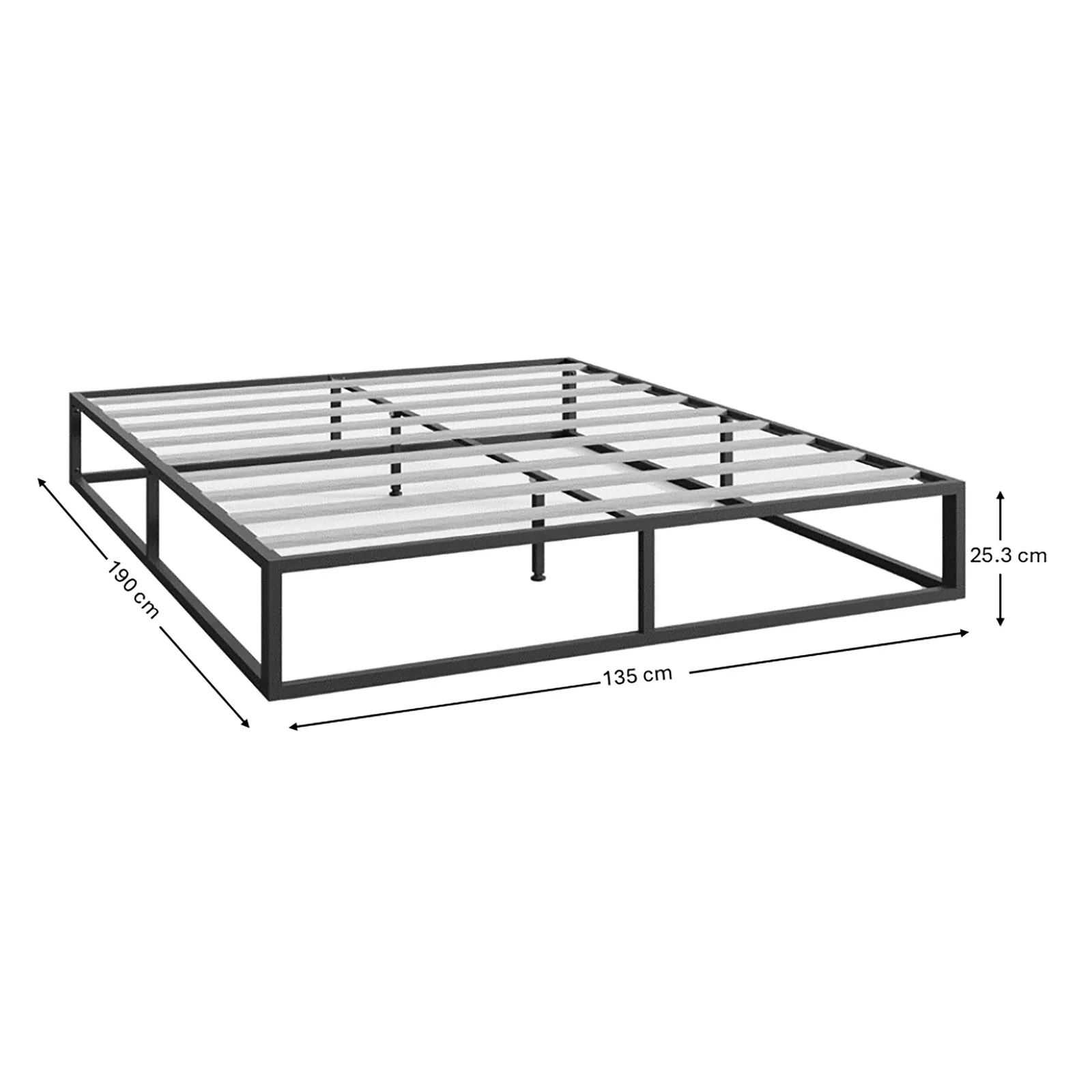 GFW Platform Bedframe in Black 6