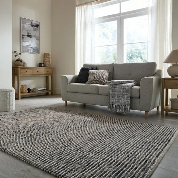 Nico Wool Woven Stripe Rug 1