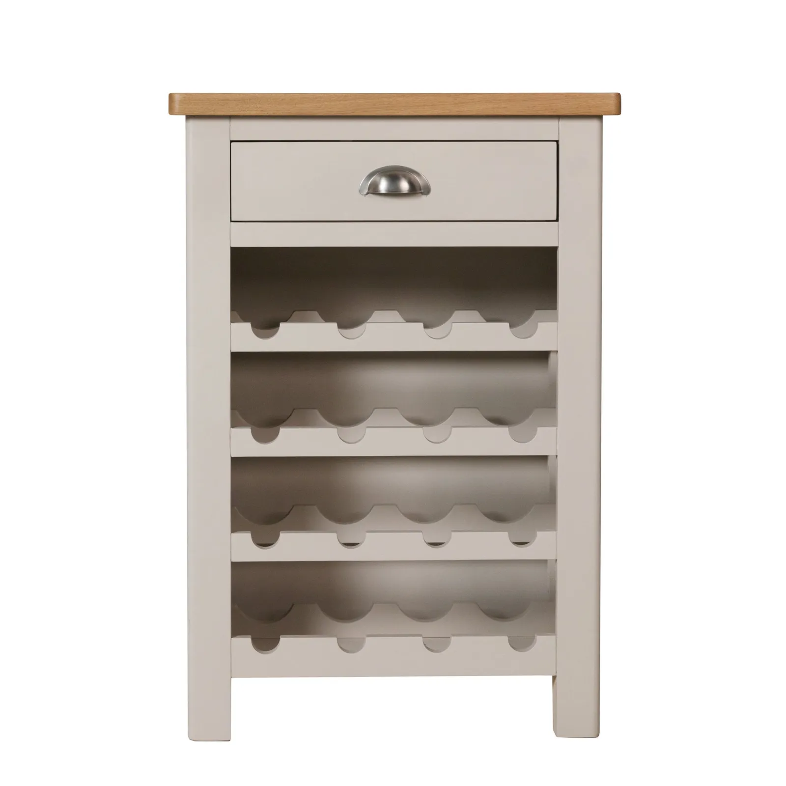 Reese Wine Cabinet Grey and Brown