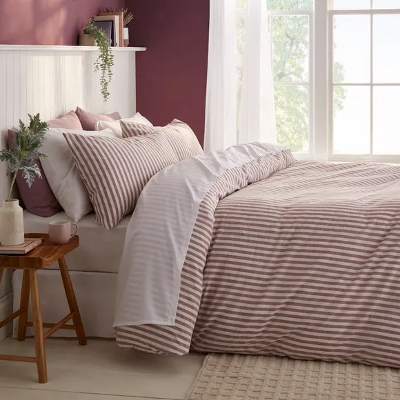 Portloe Stripe 100% Cotton Duvet Cover & Pillowcase Set 6