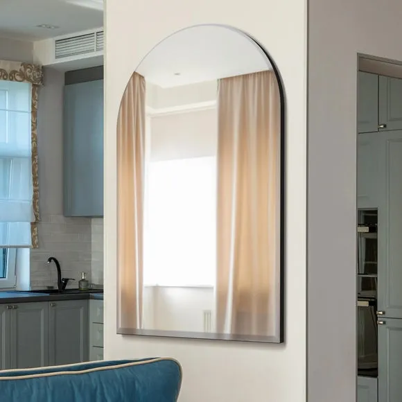 Modern Venetian Bevelled Arched Wall Mirror 1