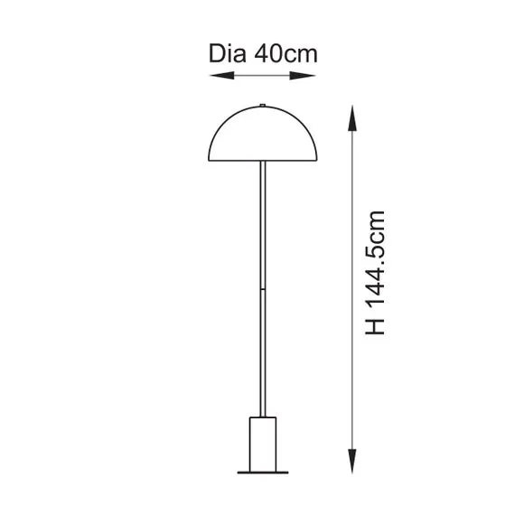 Vogue Barko Art Deco Floor Lamp 6