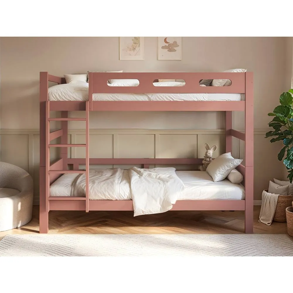 Flair Elijah Detachable Wooden Bunk Bed in Pink 1