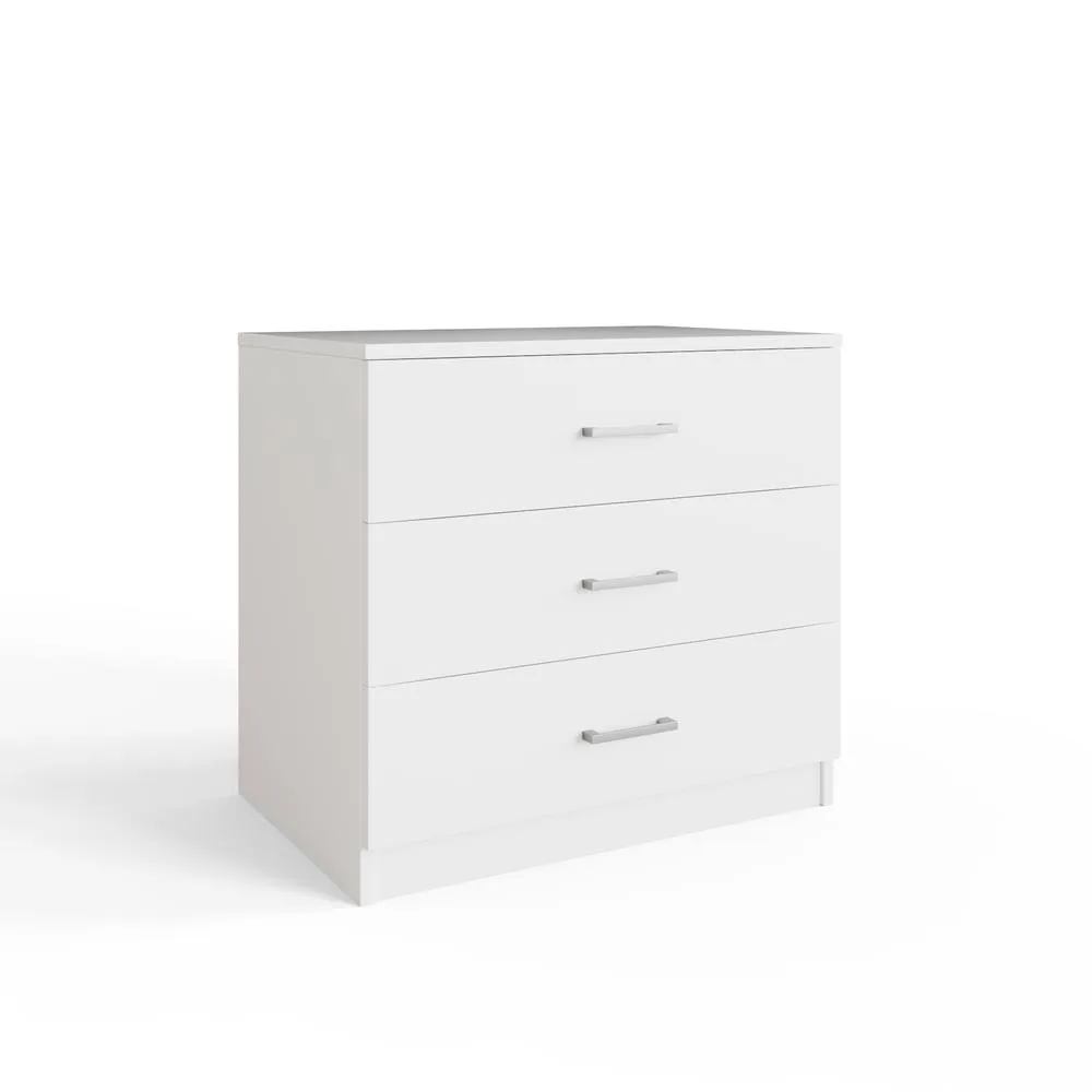 GFW Bailey 3 Drawer Chest in White 2