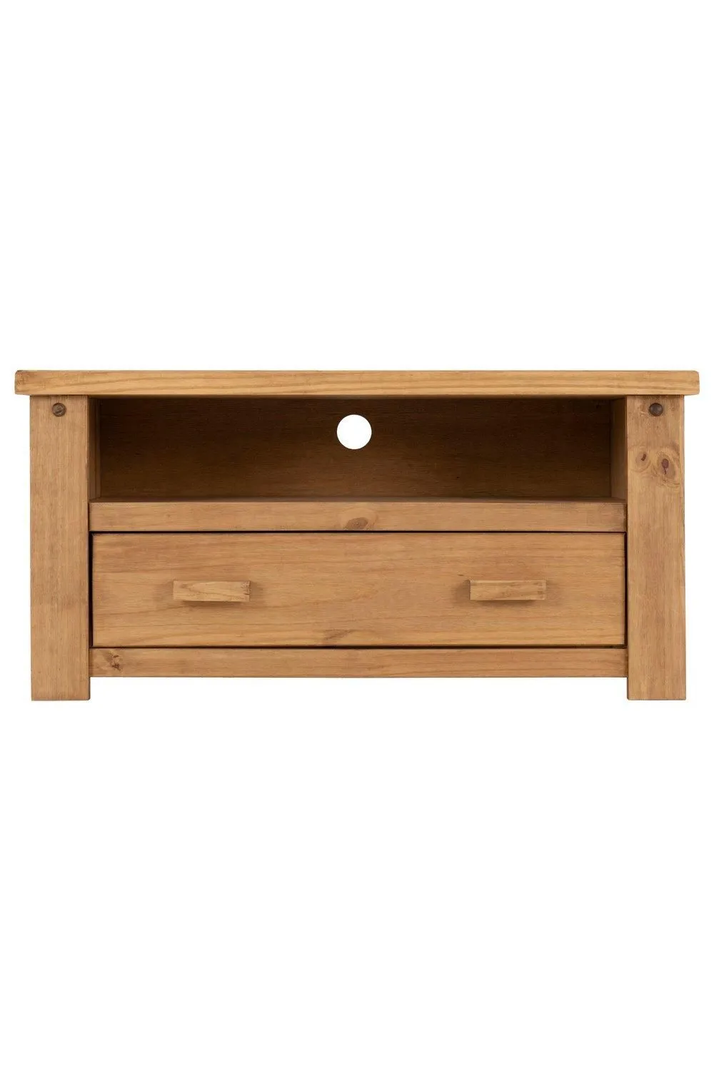 Seconique Tortilla 1 Drawer Flat Screen TV Unit in Light Oak 2