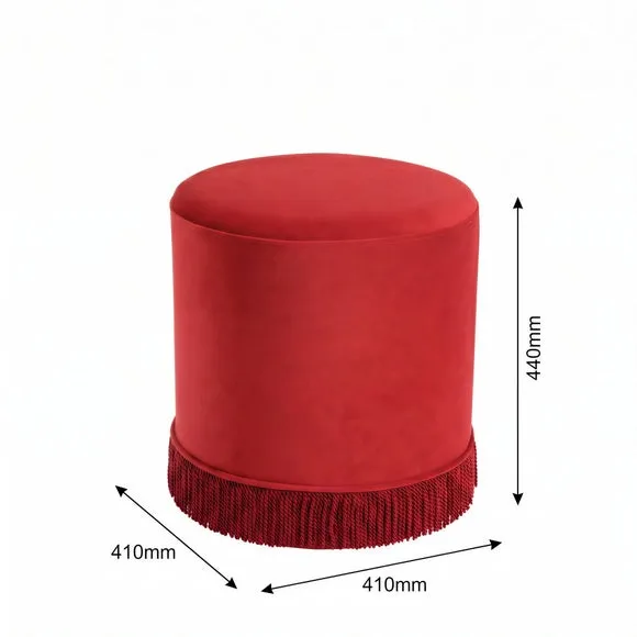 Santos Small Tassle Pouffe 3