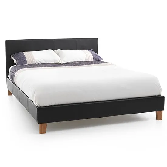 Tivoli Brown Faux Leather Double Bed