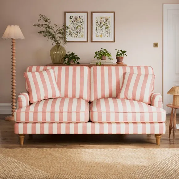 Beatrice II Woven Stripe 3 Seater Sofa Bed 2