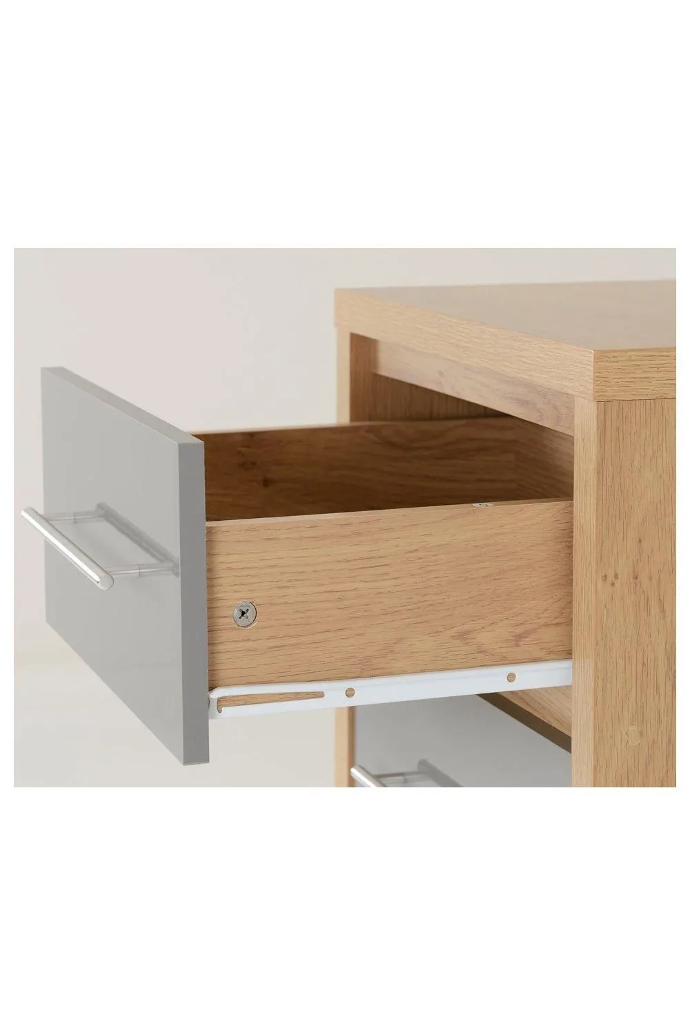 Seconique Seville 5 Drawer Narrow Chest in Grey 5