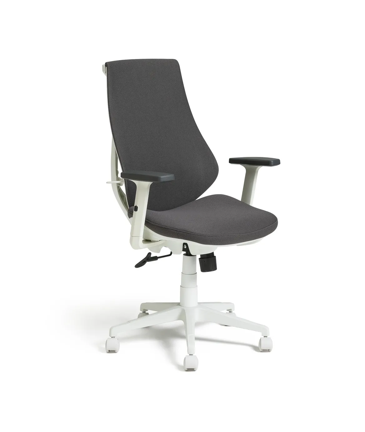 Argos Home Vita Fabric Office Chair - Grey and White