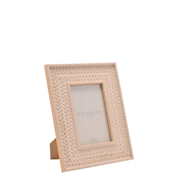 Impressions Herringbone Patterned Photo Frame