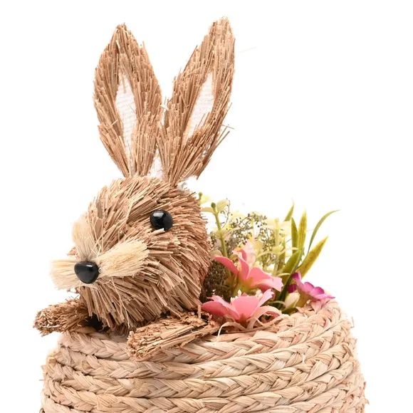 Eggstraordinary Gift Co. Easter Bunny Faux Flower Decoration 3