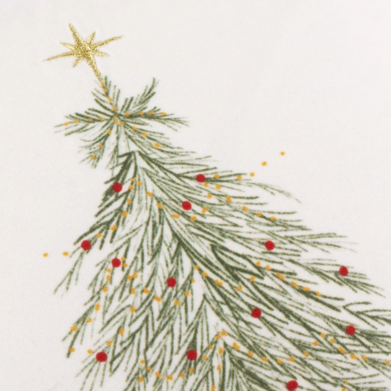 Wylder Twinkling Tree Trio Embroidered Cushion in Green 5