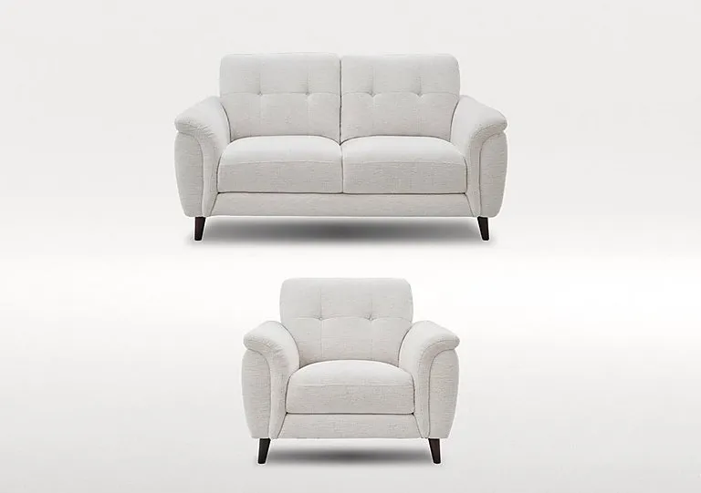 Chantilly 2 Seater Fabric Sofa and Armchair Set