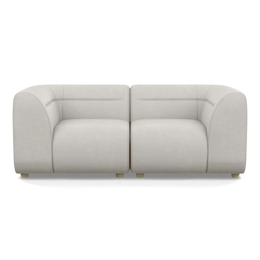 Heal's Lilli 2 Seater Sofa Capelo-Linen Sea Salt Natural Beech Feet 1