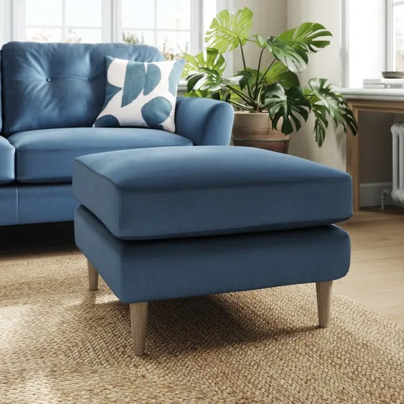 Sven Opulent Velvet Footstool 1