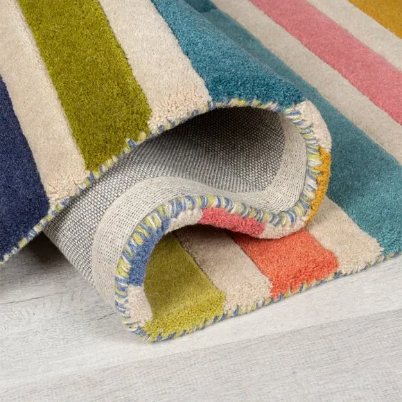 Piano Stripe Wool Rug 5