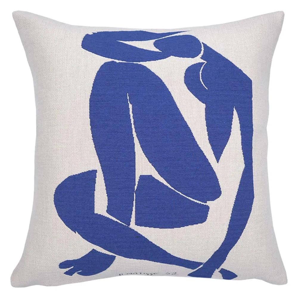 Jules Pansu Matisse Blue Nude Cushion 45 x 45cm 2
