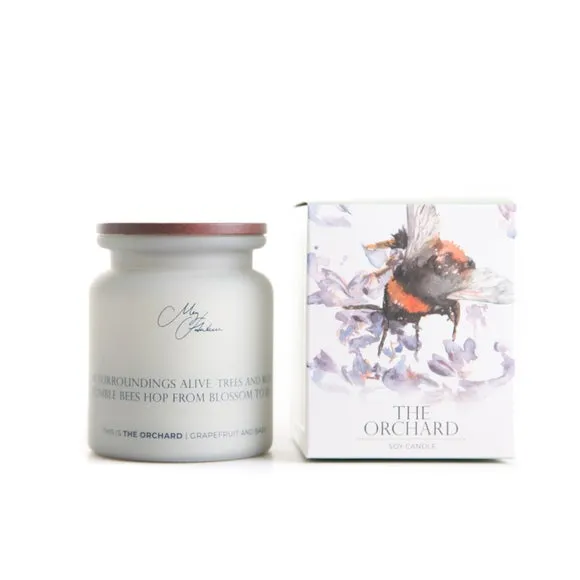 Meg Hawkins The Orchard Bee on Heather Soy Candle