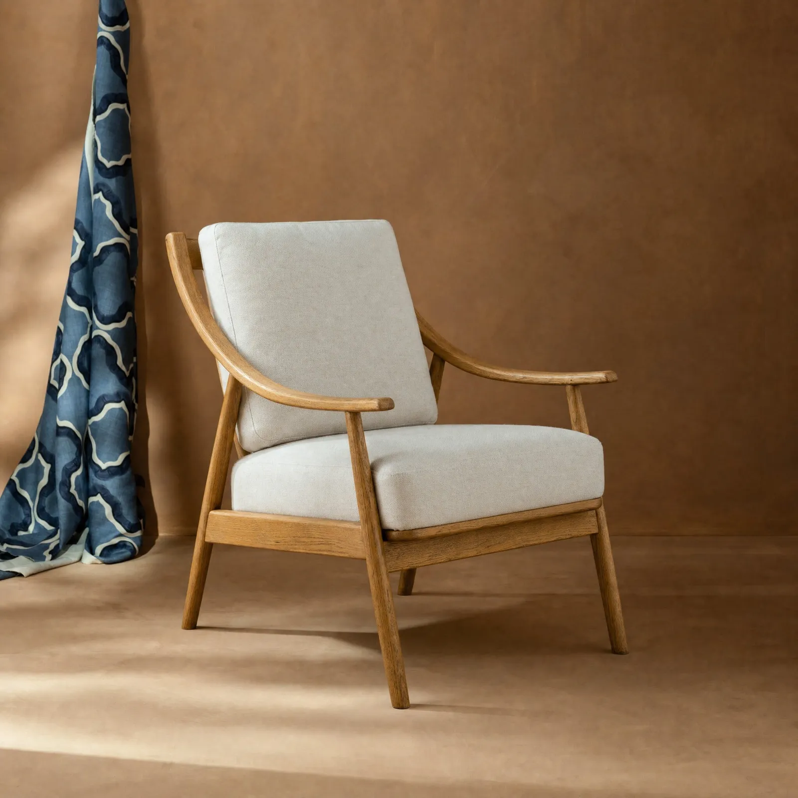 Runa Armchair, Neutral Fabric | Barker & Stonehouse 2