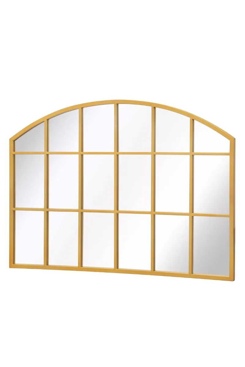 MirrorOutlet Gold Framed Arched Wall Garden Mirror 35" X 26" (90CM X 65CM) 4