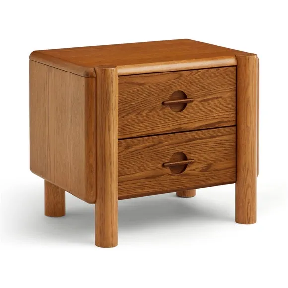 Reeva 2 Drawer Bedside Table 2