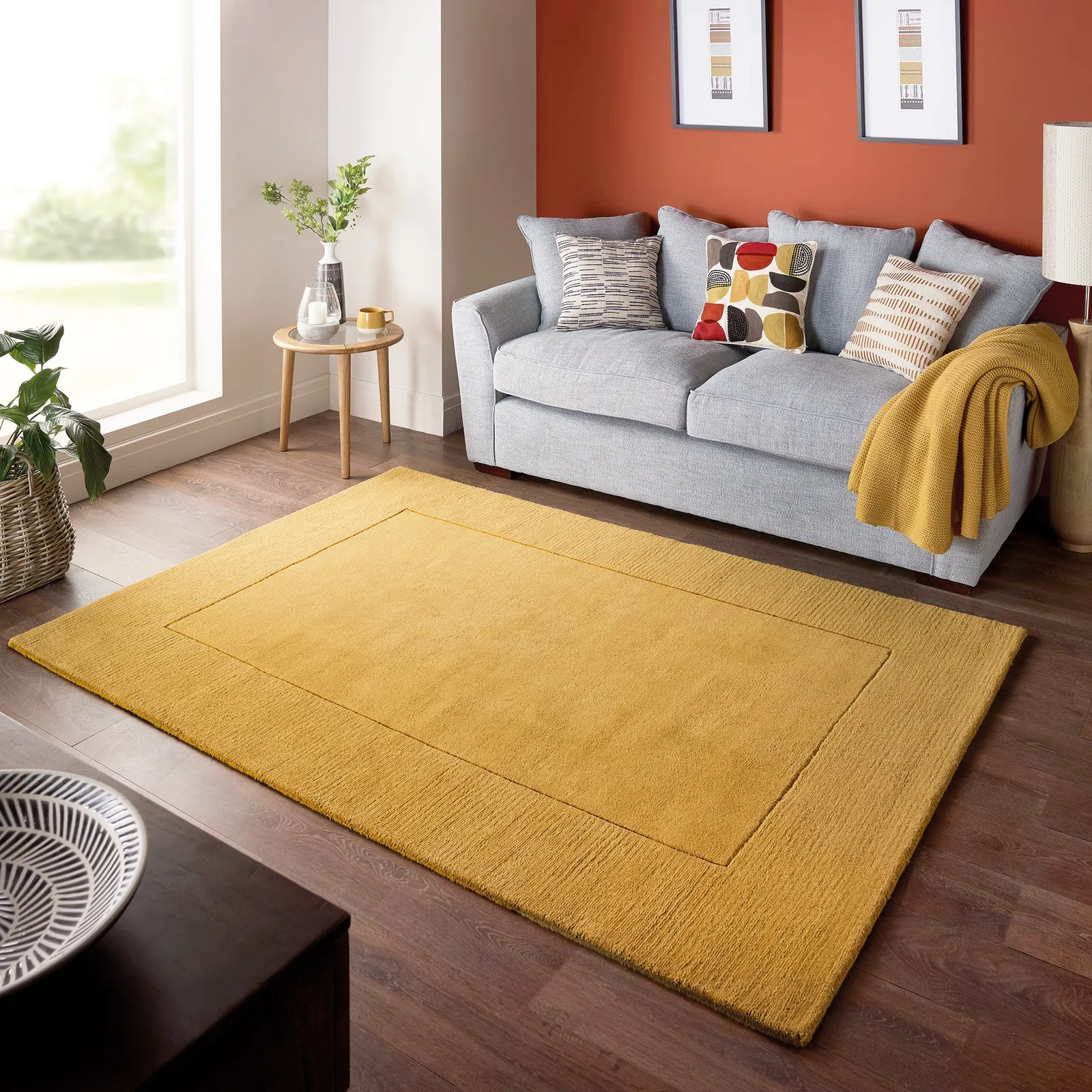 Boston Wool Border Rug 1