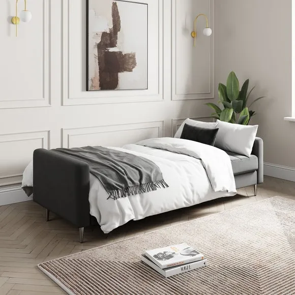 Kendall Quilted Velvet Clic Clac Storage Sofa Bed 2