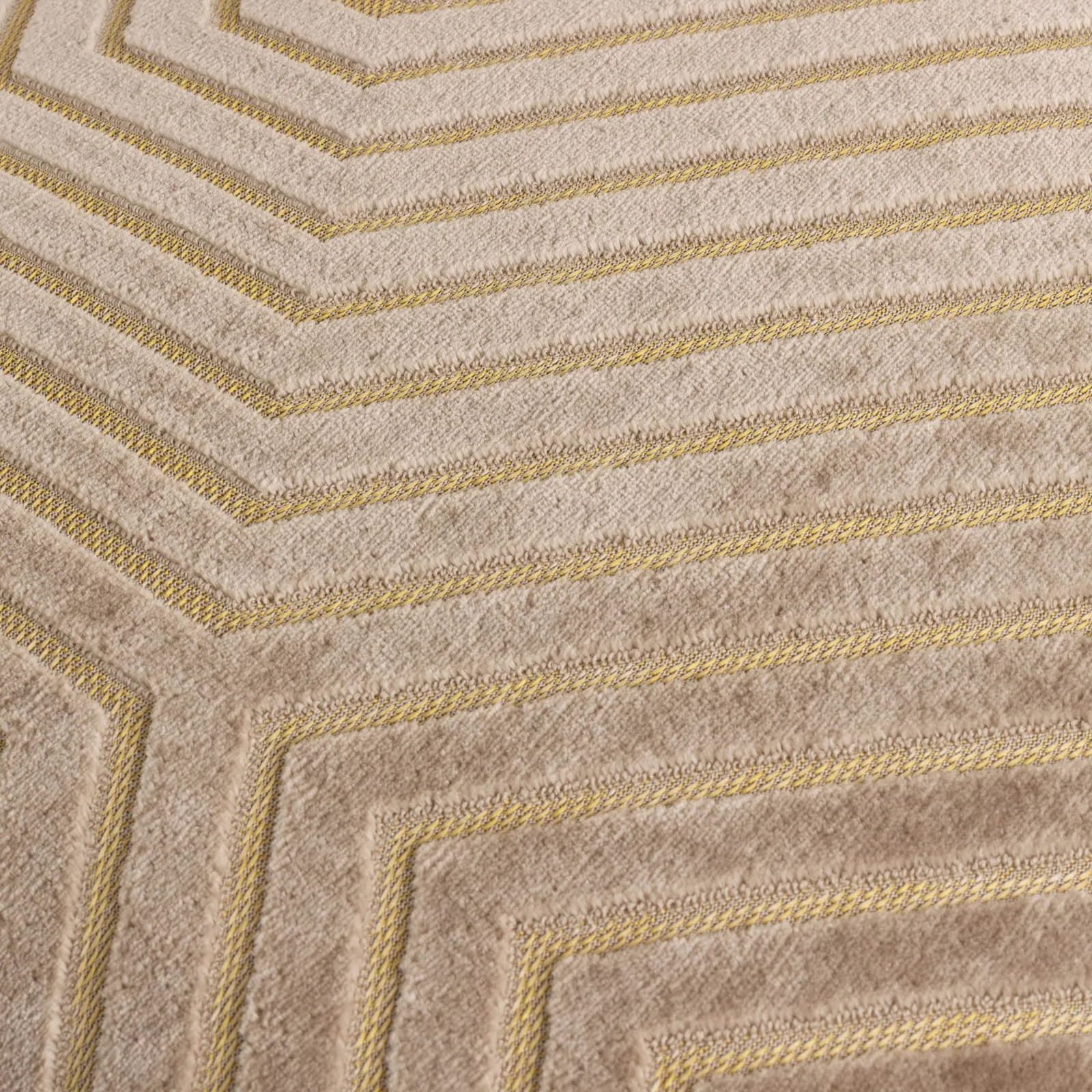 Paoletti Evoke Cut Velvet Cushion in Natural 5