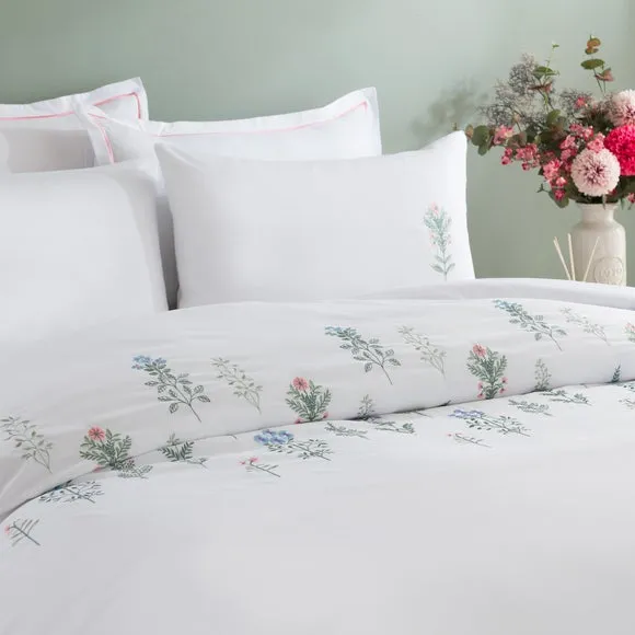 Somerset Embroidered Microfibre Duvet Cover & Pillowcase Set 5