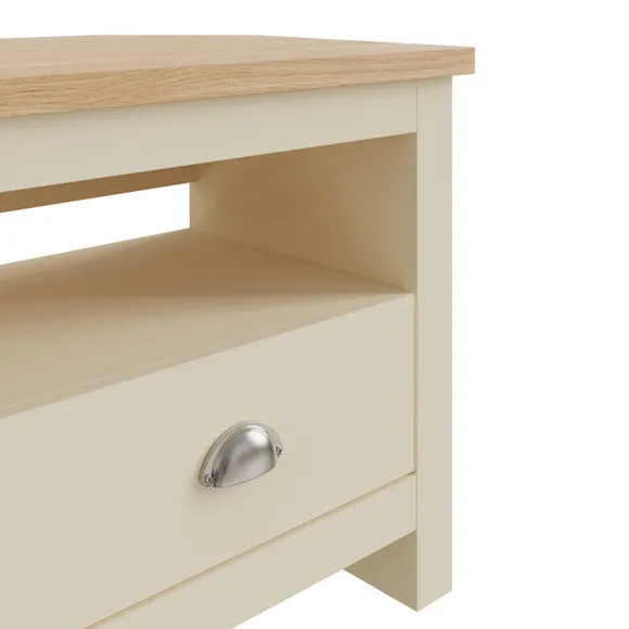 Return - Lancaster Corner TV Stand for TV's up to 42", Cream 2