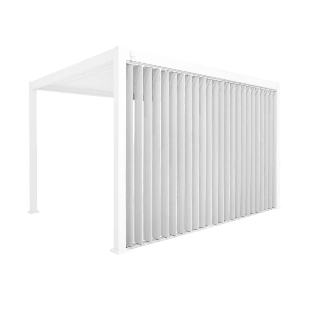 sweeek Vertical adjustable louver panel 4m for Triomphe pergola 4x3m in White 2