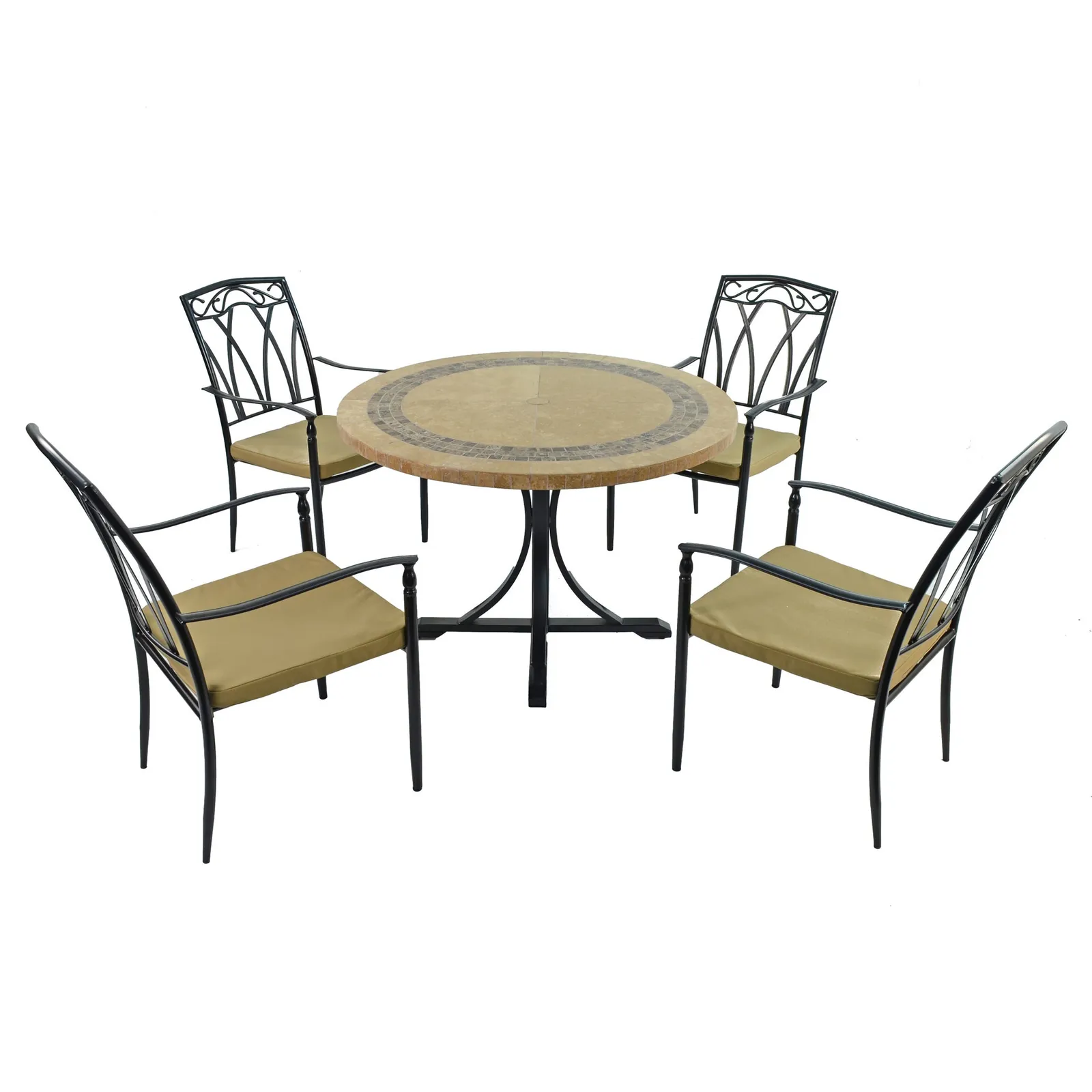 Vermont 4 Seater Dining Set with Ascot Chairs
