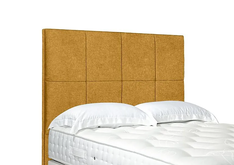 Artisan Collection Titan High Floor Standing Headboard - Single - Tweed Mustard