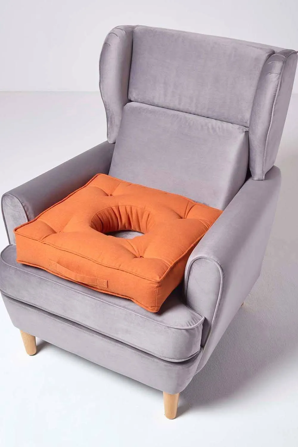 Homescapes Pressure Relief Armchair Booster Cushion in Terracotta 6
