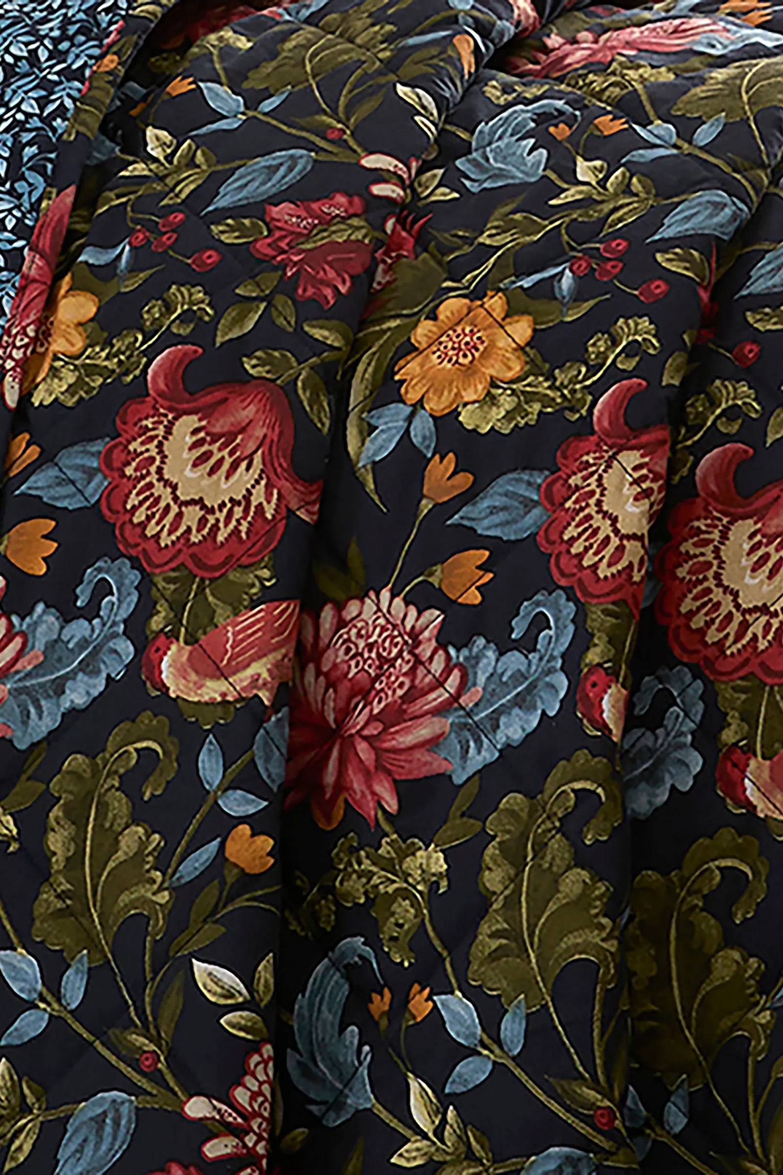 Dreams & Drapes 'Bejewelled' 100% Cotton Quilted Bedspread in Navy 3
