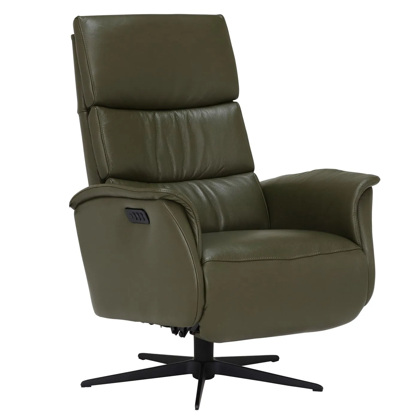Vern Large Electric Recliner Chair, Hunter Green