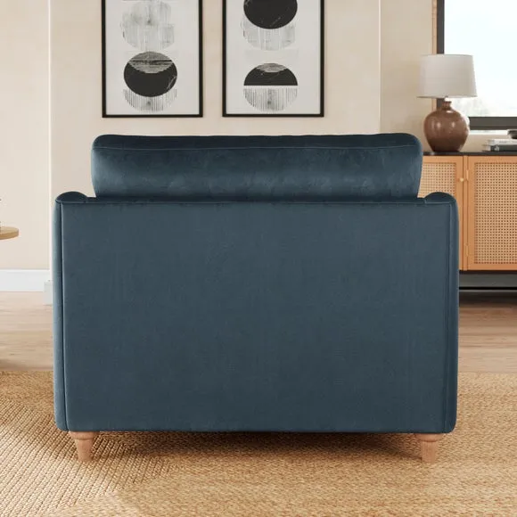 Hattie Matte Plush Velvet Snuggle Sofa 3