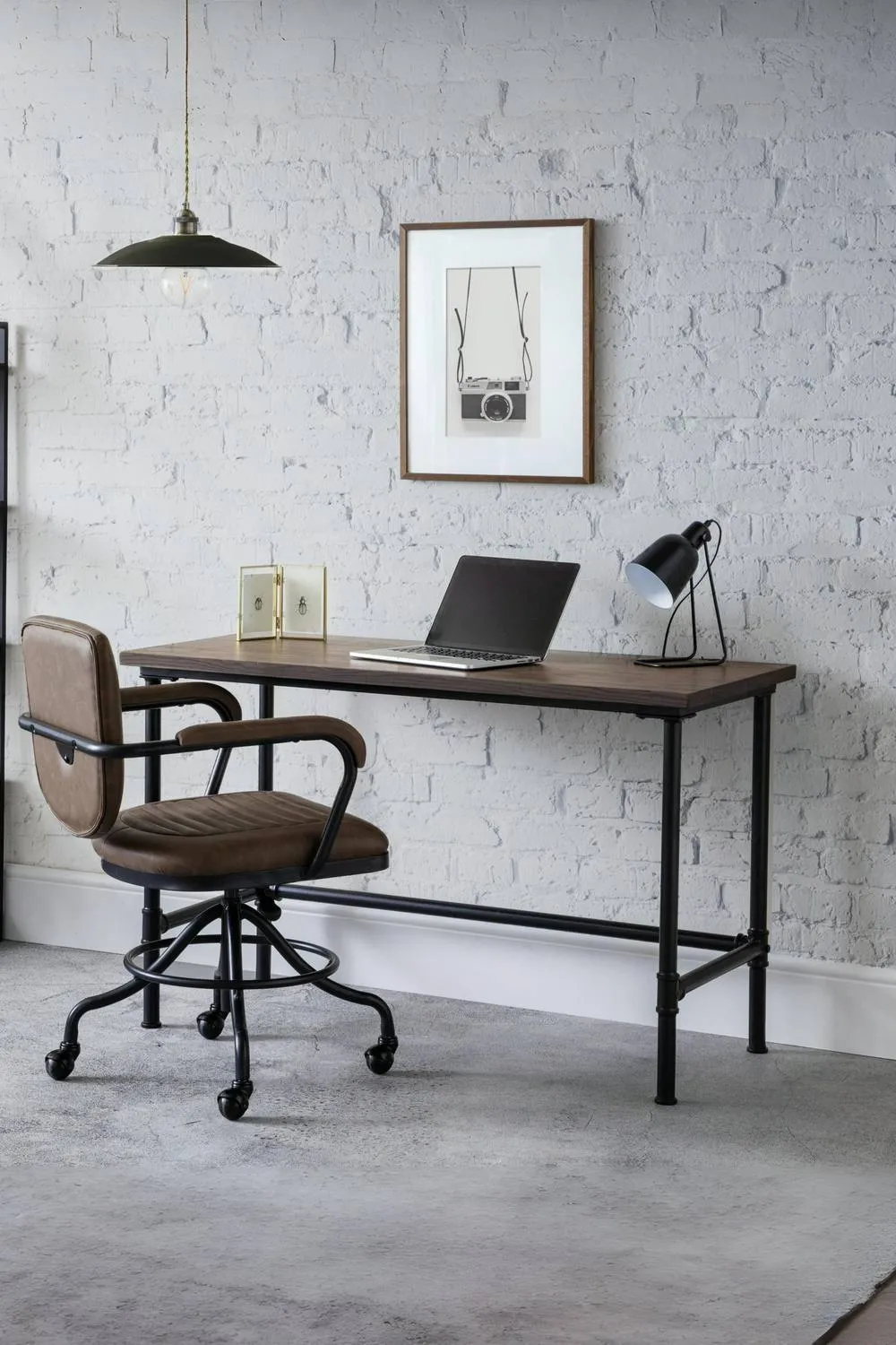 Julian Bowen Carnegie Desk in Brown