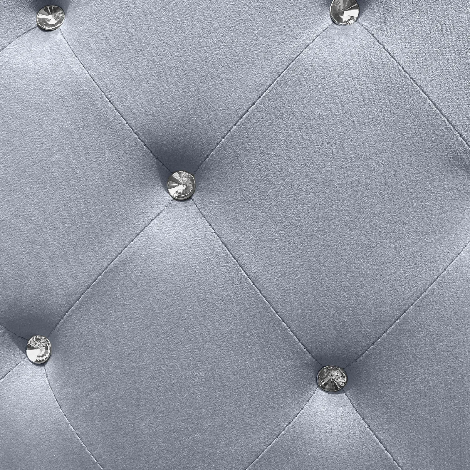 Comfy Living Ltd Grey Brushed Velvet Diamante Chesterfield Upholstered Bed 2