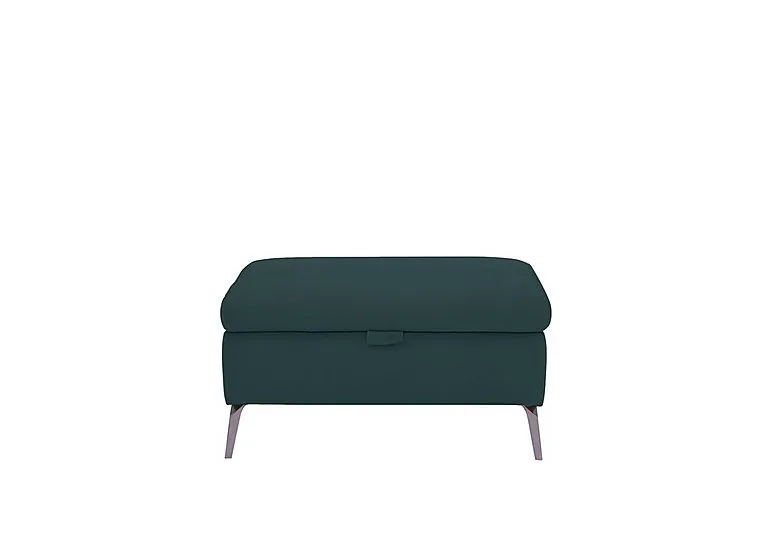 Jude Leather Storage Footstool