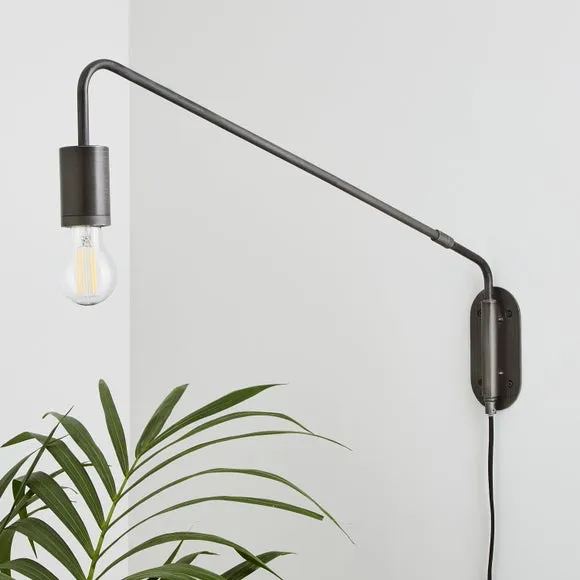 Braddy Arc Plug In Wall Light 2