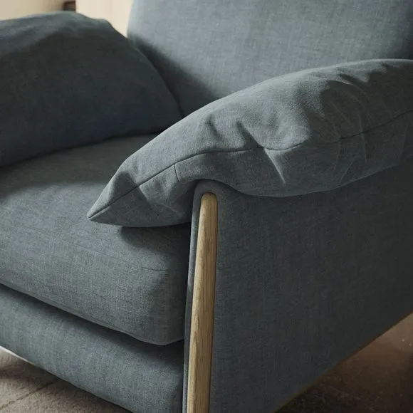 Hector Tonal Plush Chenille Snuggle Chair 2